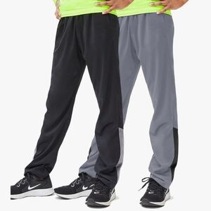 DEVOPS Boys Active Performance Workout Athletic Training Pants [2 Pack]